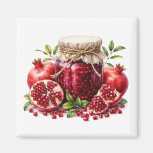 Pomegranate Jam Magnet