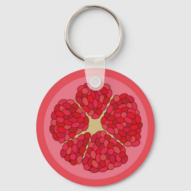 Pomegranate Keychain (Front)