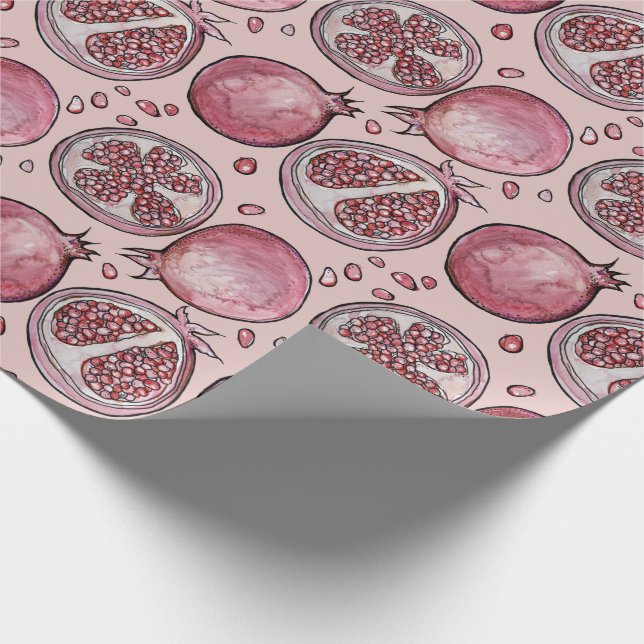 Pomegranate lover wrapping paper (Corner)