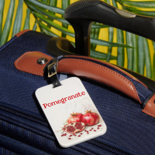 Pomegranate Luggage Tag