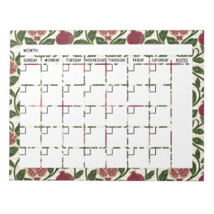 Pomegranate Notepad Calendar