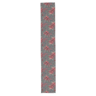 Pomegranate & Olive Branch Table Runner   Berry