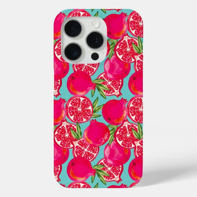 Pomegranate Painted Phone Case  (Back)