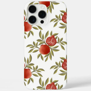 Pomegranate Pattern Botanical iPhone 16 Pro Max Case