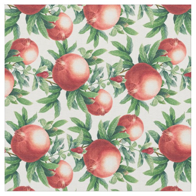 Pomegranate Pattern Fabric (Close Up)