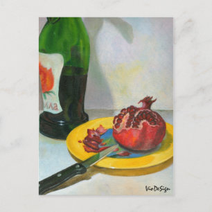 pomegranate postcard