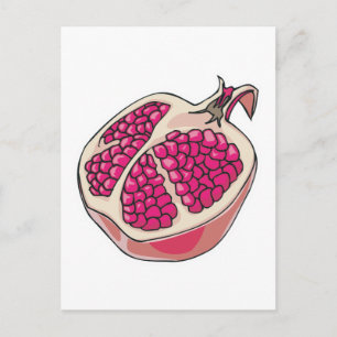 pomegranate postcard