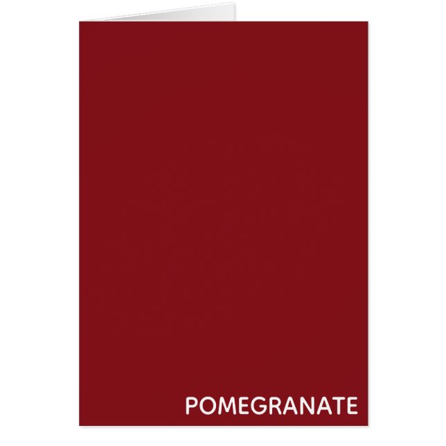 Pomegranate red colour name (Front)