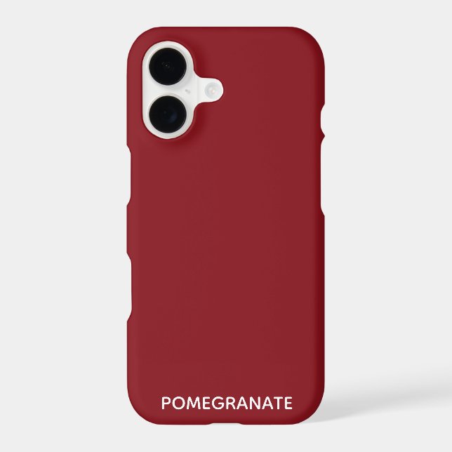Pomegranate red colour name (Back)