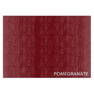 Pomegranate red colour name cutting board