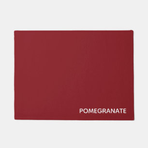 Pomegranate red colour name doormat
