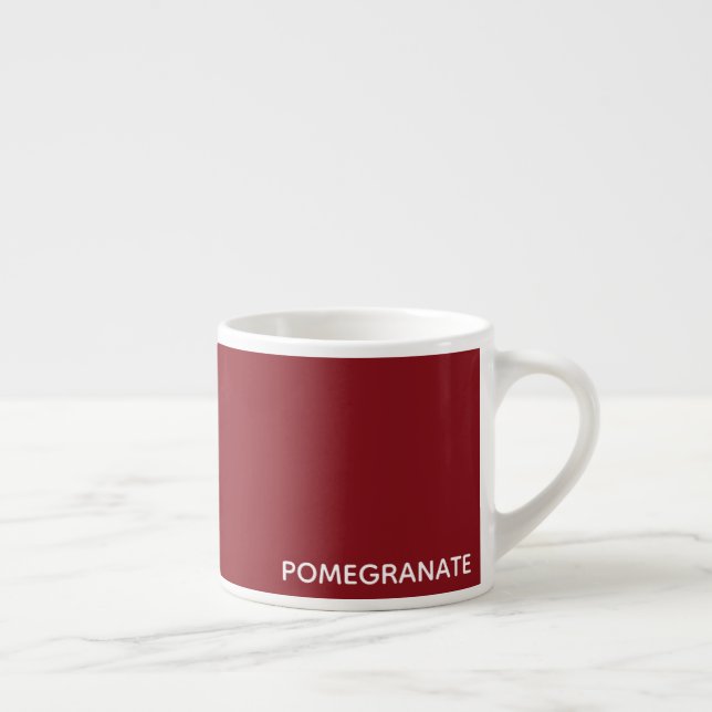 Pomegranate red colour name espresso cup (Right)
