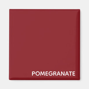 Pomegranate red colour name magnet