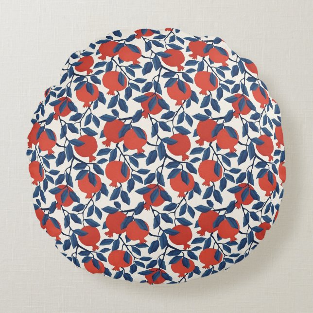Pomegranate  round cushion (Front)