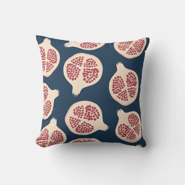Pomegranate seamless pattern,background with pomeg cushion (Front)