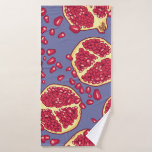 Pomegranate seamless pattern. bath towel