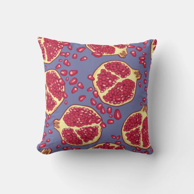 Pomegranate seamless pattern. cushion (Front)