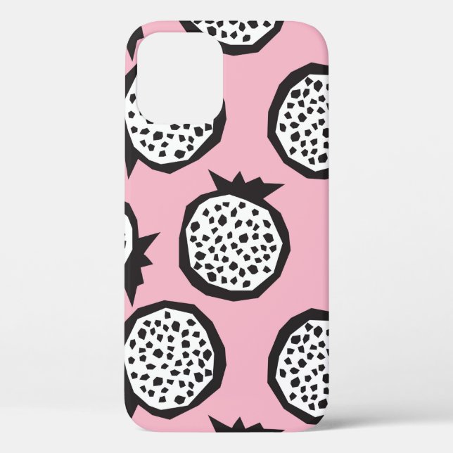 Pomegranate seamless pattern in modern abstract st Case-Mate iPhone case (Back)