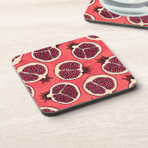 Pomegranate slices 2 coaster