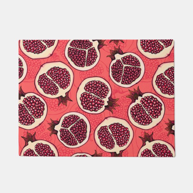 Pomegranate slices 2 doormat (Front)