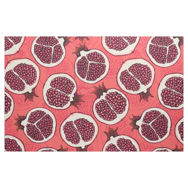 Pomegranate slices 2 fabric (Fat Quarter)