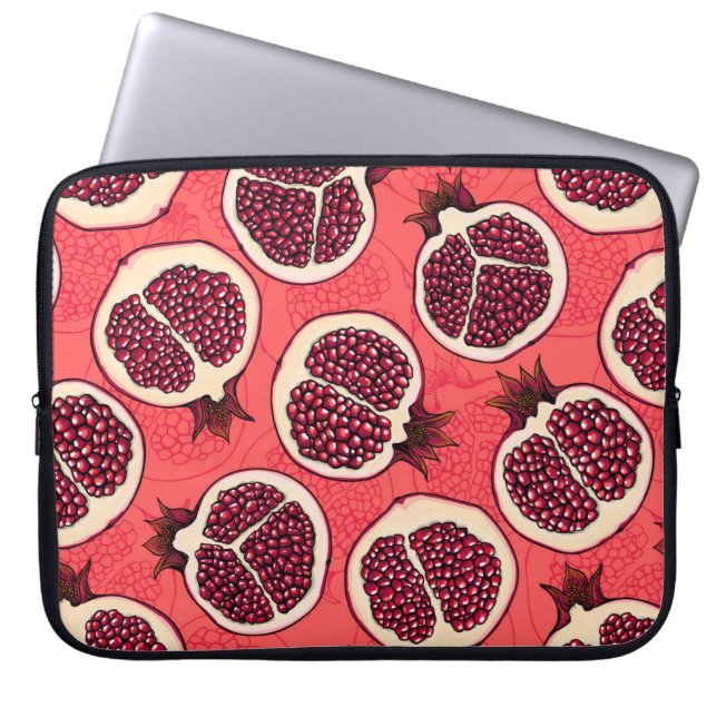 Pomegranate slices 2 laptop sleeve (Front)