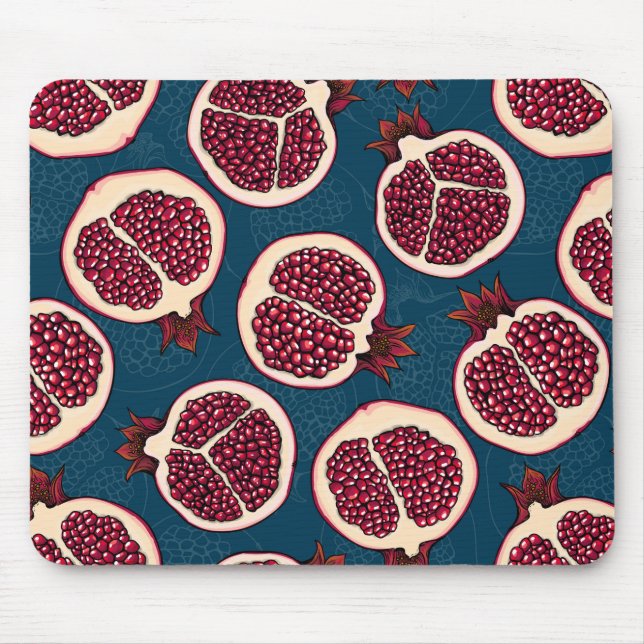 Pomegranate slices mouse mat (Front)