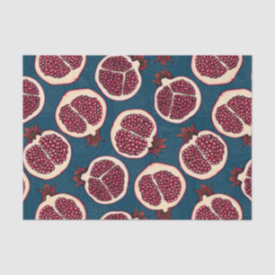 Pomegranate slices tissue paper