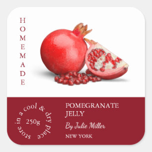 Pomegranate Small Business Label