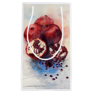 pomegranate small gift bag