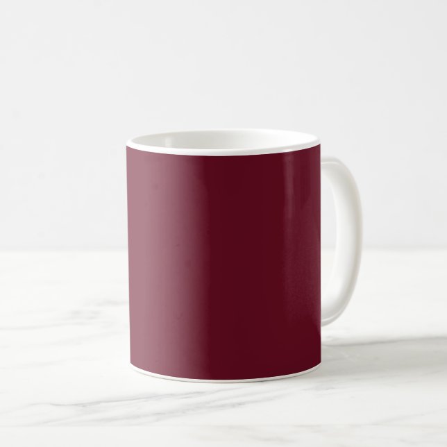 Pomegranate Solid Colour Coffee Mug (Front Right)