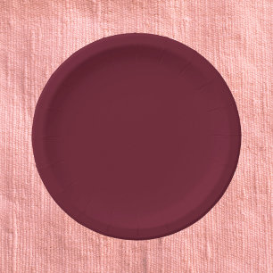 Pomegranate Solid Colour Paper Plate