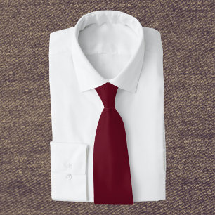 Pomegranate Solid Colour Tie