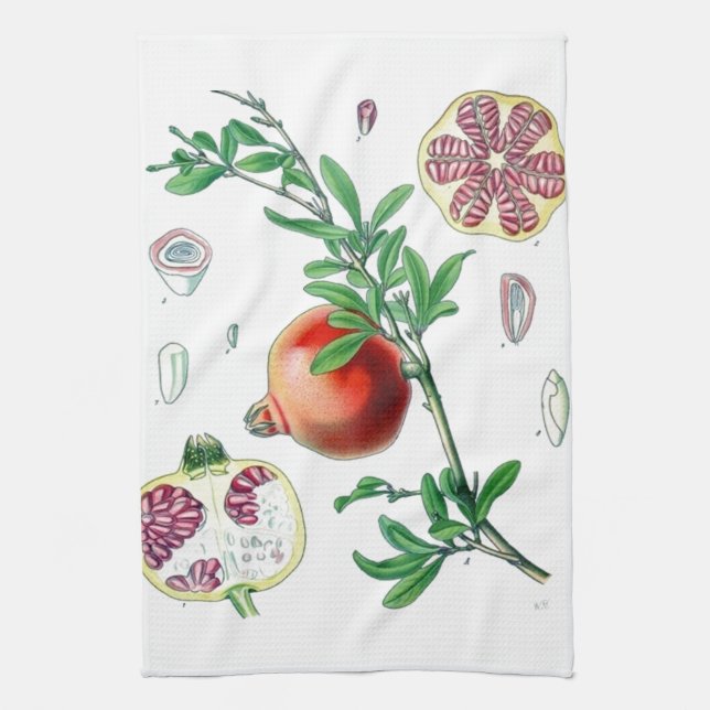 Pomegranate Tea Towel (Vertical)