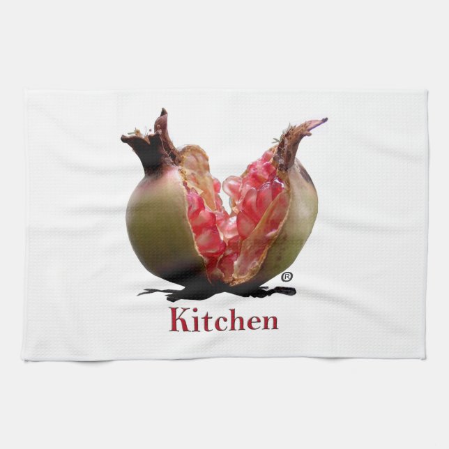 Pomegranate Tea Towel (Horizontal)