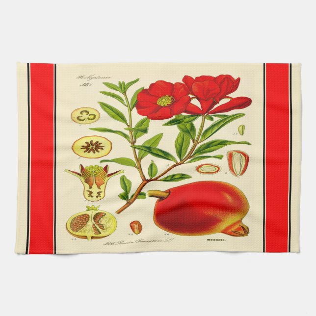 Pomegranate Tea Towel (Horizontal)