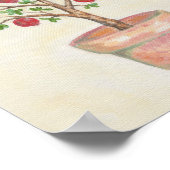 Pomegranate Tree art print (Corner)