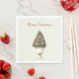 Pomegranate Tree Christmas Napkin