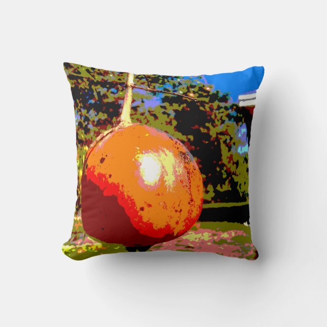 Pomegranate Tree, Florida Sunshine Cushion (Front)