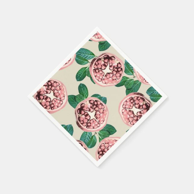 Pomegranate V2 Paper Napkins (Corner)