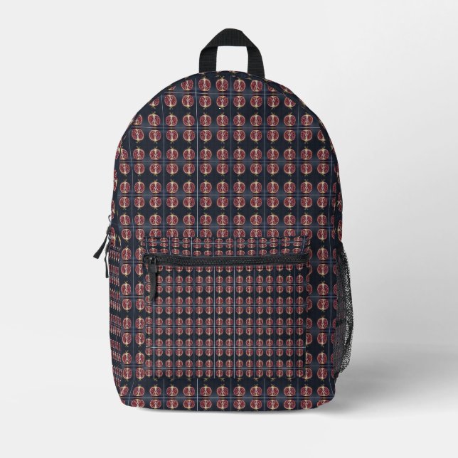 Pomegranate - Valuable Fruit for Health  Printed Backpack (Front)