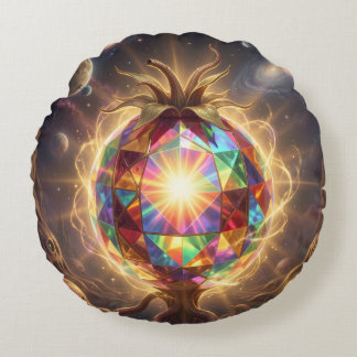 Pomegranate – Valuable Fruit for Health Round Cushion
