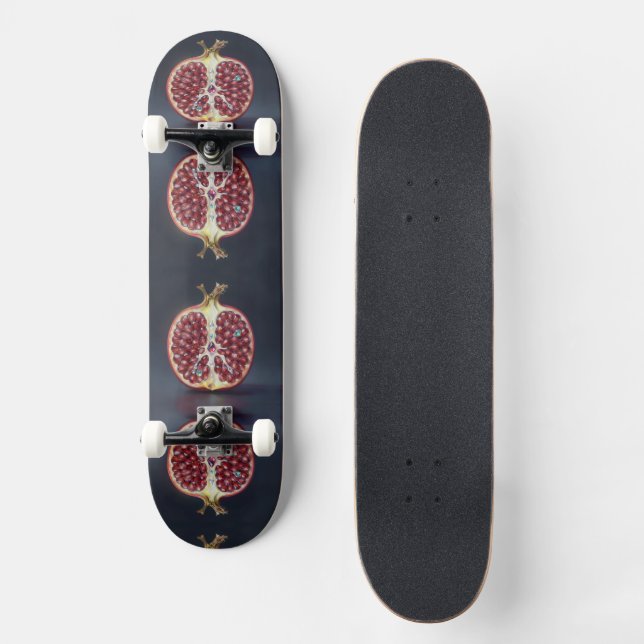 Pomegranate – Valuable Fruit for Health  Skateboard (Front)