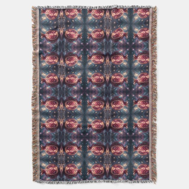 Pomegranate – Valuable Fruit for Health Throw Blanket (Front Vertical)