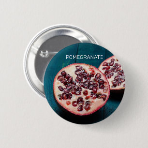 Pomegranate Vegan Fruit Gourmet Foodie Souvenir 6 Cm Round Badge