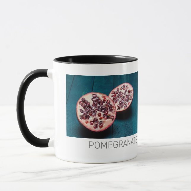 Pomegranate Vegan Fruit Gourmet Foodie Souvenir Mug (Left)
