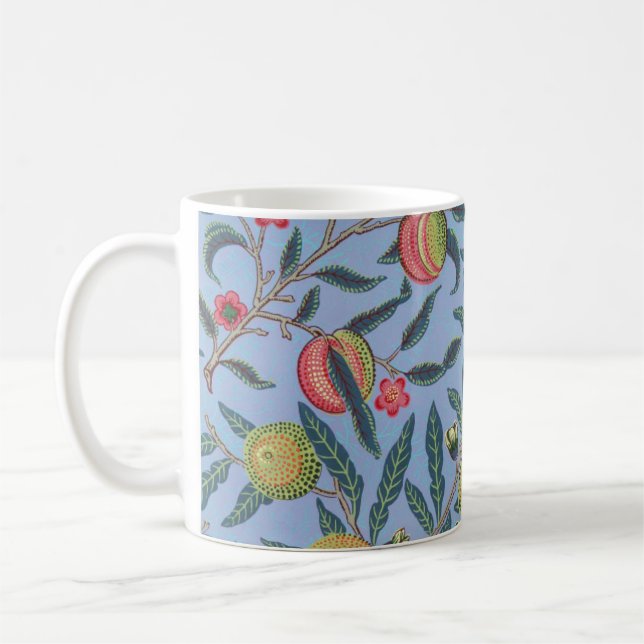 Pomegranate William Morris patterned   Coffee Mug (Left)