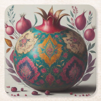 Pomegranate Yalda coaster