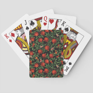 Pomegranates and Bella Moths Playing Cards