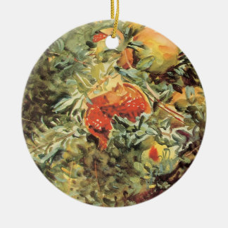 Pomegranates II by John Singer Sargent Ceramic Tree Decoration